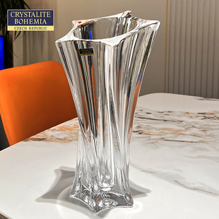 捷克 OHI波西米亚水晶玻璃海星瓶时尚客厅玫瑰瓶