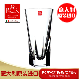 花 定制意大利RCR进口玻璃花瓶水晶花瓶透明现代简约插花摆件时尚