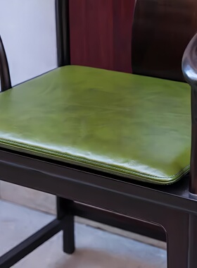 真皮坐垫茶桌椅垫红木圈椅太师椅防滑实木罗汉床垫子头层牛皮坐垫