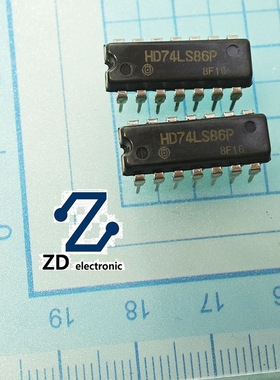 HD74LS86P 74LS86   DIP 74LS系列逻辑芯片 已测试