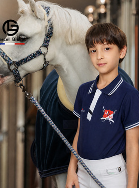 Hillman 儿童马术T恤 儿童短袖polo衫骑马服速干马术上衣 156/152