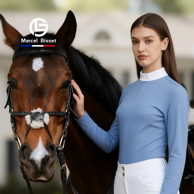 MarcelBisset女士加绒马术T恤