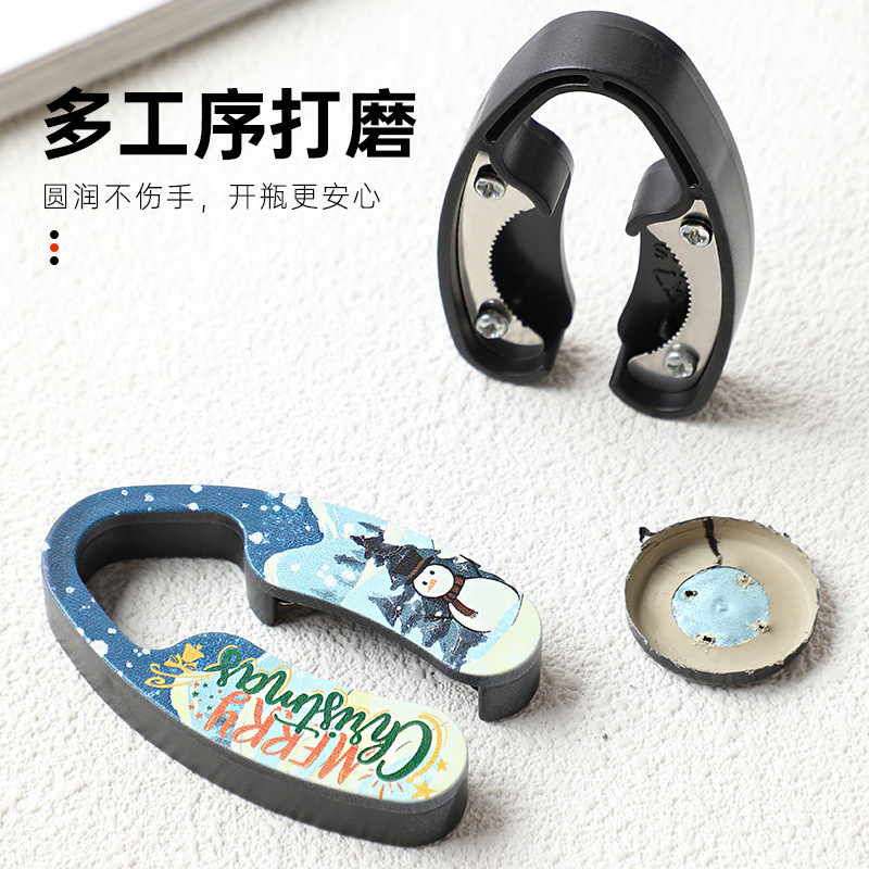 圣诞红酒开瓶器 多功能割纸器酒吧派对铝膜瓶封割箔器割纸刀