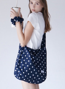 韩国代购sehr直邮爱心蝴蝶结系带可调肩带防水单肩布包发圈套装