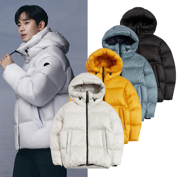 韩国代购直邮eider正品四折清仓金秀贤画报款男女连帽鹅绒羽绒服