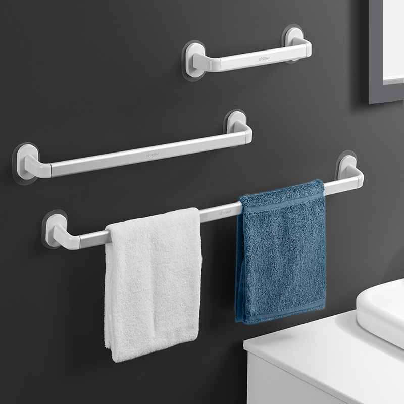 免打孔无痕简约壁挂置物杆毛巾架