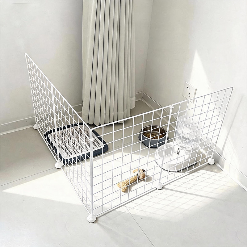 幼犬狗围栏室内家用铁网栅栏小型犬宠物狗狗定点训练墙角隔离栏