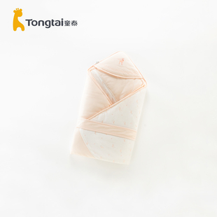 童泰新生儿抱被秋冬季纯棉初生婴儿包被0-1岁宝宝加大加厚小被子