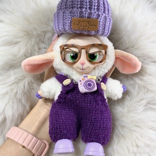 疯狂动物城搪胶毛绒玩偶衣服秋冬新款娃衣邪恶紫色款羊副市长