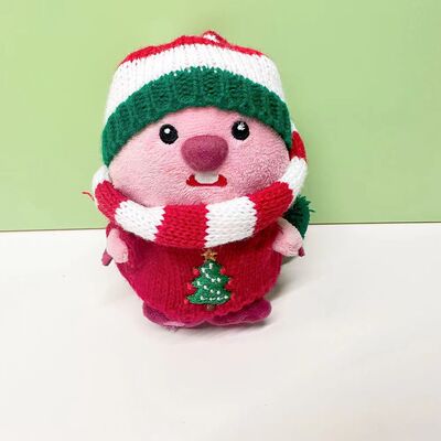 仅售衣服}15cm网红小海狸可爱毛绒公仔玩偶礼物loopy礼品布偶娃衣