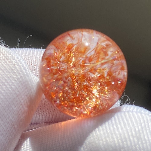 天然水晶七彩虹草莓晶吊坠圆珠DIY水晶单珠饰品项链13.5mm