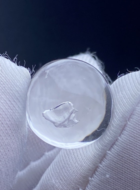 天然水晶水胆吊坠裸石蛋面DIY水晶饰品可做戒指一物一图