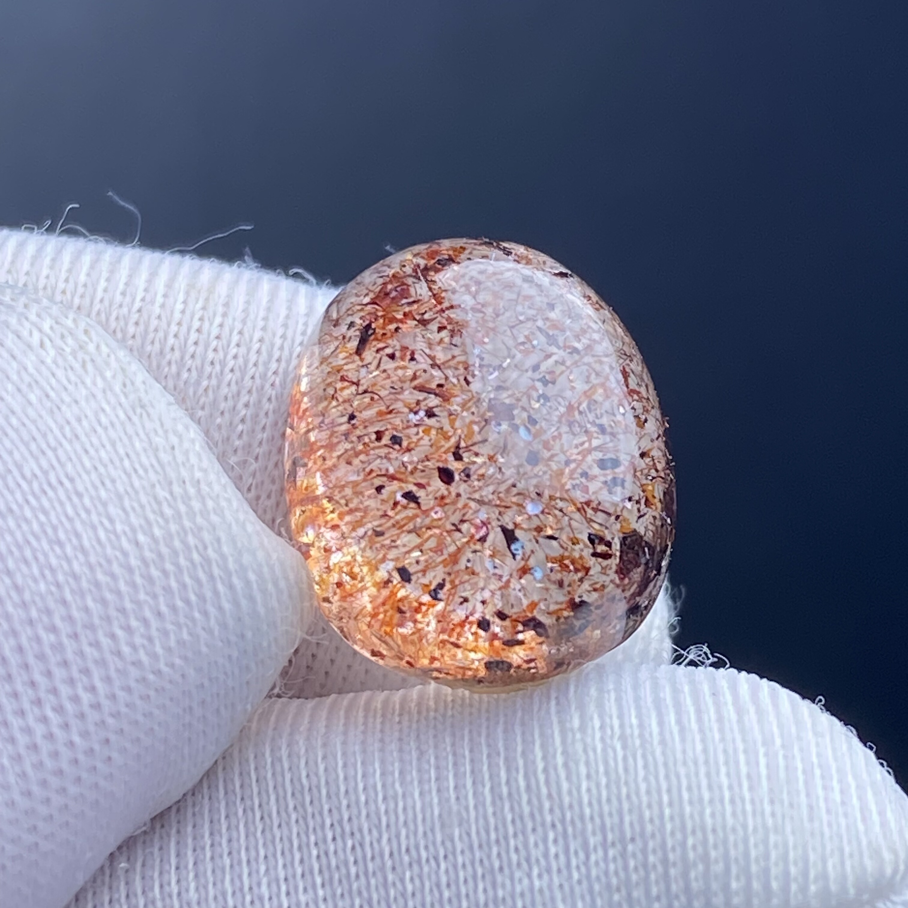 天然水晶草莓晶吊坠裸石蛋面DIY水晶饰品项链可做戒指一物一图