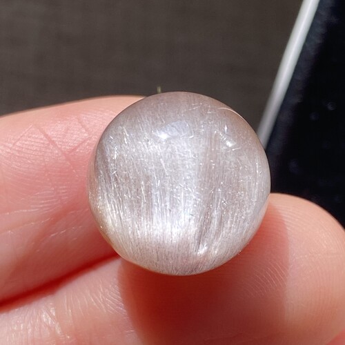 天然水晶顺发淡紫兔毛吊坠圆珠DIY水晶单珠饰品项链14mm一物一图