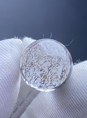 天然水晶软锰矿水晶小树吊坠圆珠男女款项坠饰品12mm 一物一图