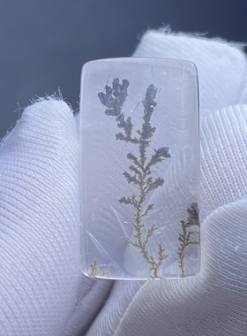 天然水晶软锰矿水晶小树吊坠裸石男女款水晶项坠饰品一物一图