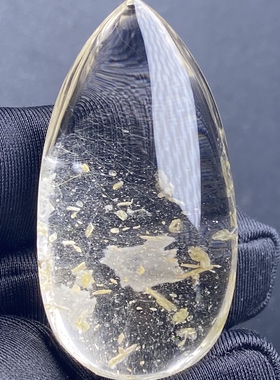 天然水晶包裹体矿石吊坠男女款水晶饰品项链挂坠 一物一图