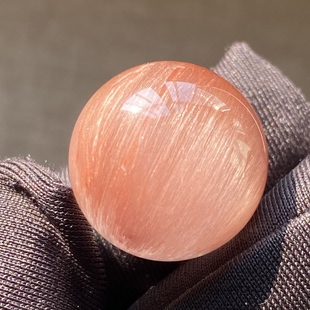 天然水晶顺发兔毛吊坠圆珠DIY水晶单珠饰品项链18mm一物一图