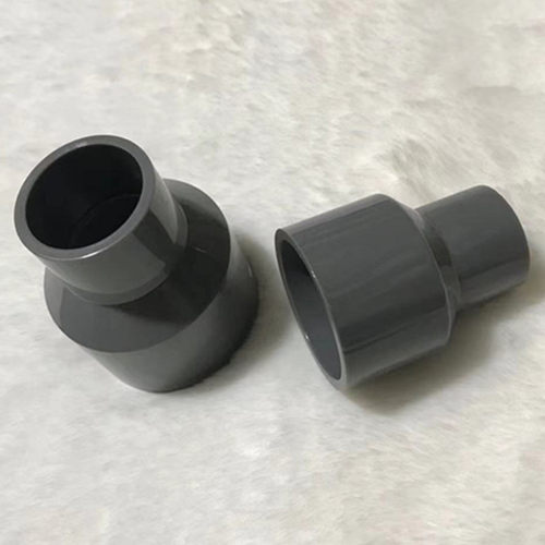 给水大小头UPVC塑料异径接头灰色