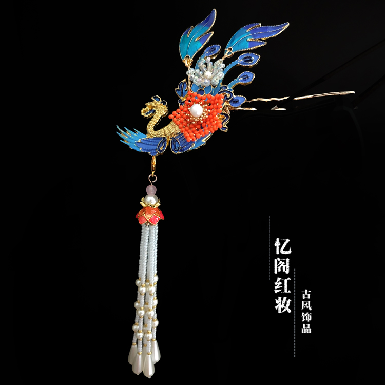 忆阁红妆发簪铜合金神仙发饰