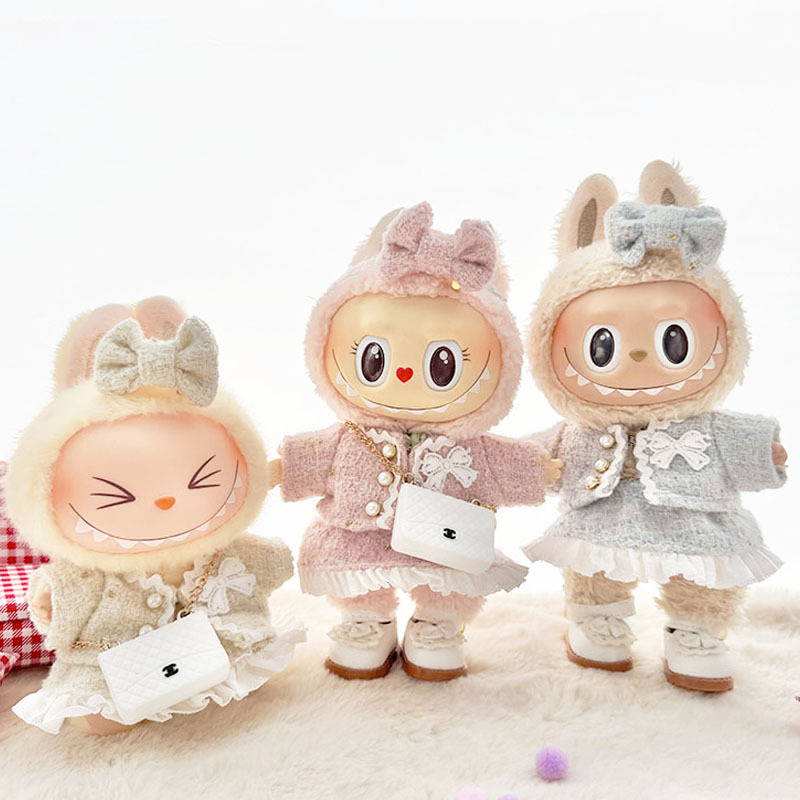 只卖衣服】一二代Labubu衣服挂件拉布布娃衣经典小香风裙套装