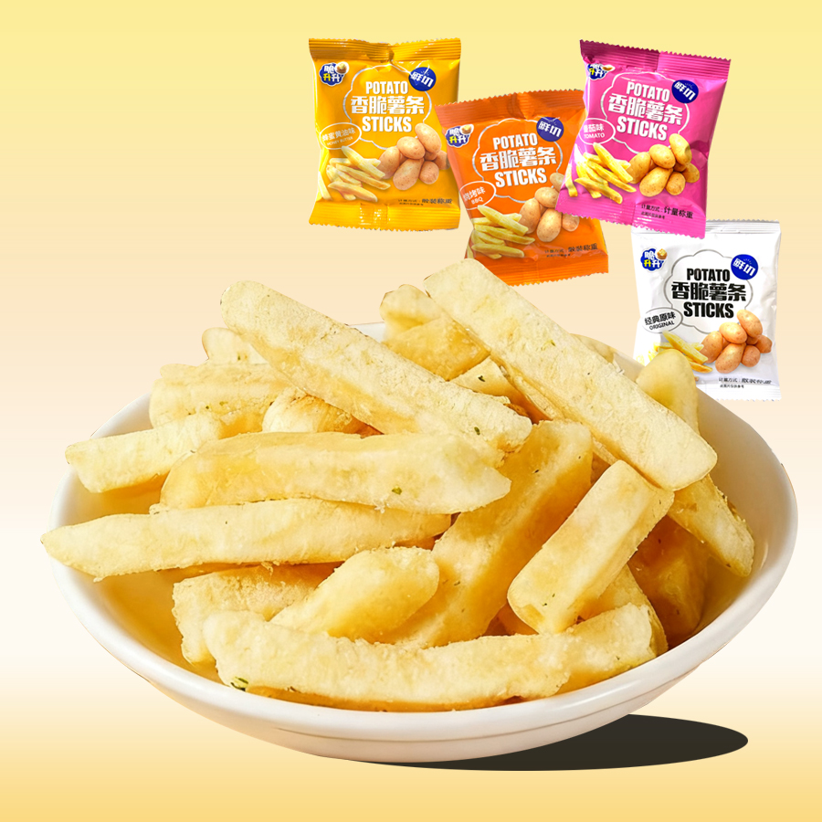 脆升升薯条4种口味500g
