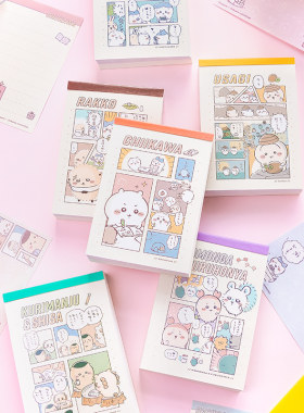 日式吉伊卡哇chiikawa漫画便签本小八乌萨奇便携小本彩页便条纸