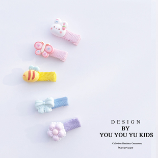 韩式可爱儿童漂亮发夹头饰宝宝侧边前额刘海夹子女童发卡女孩发饰