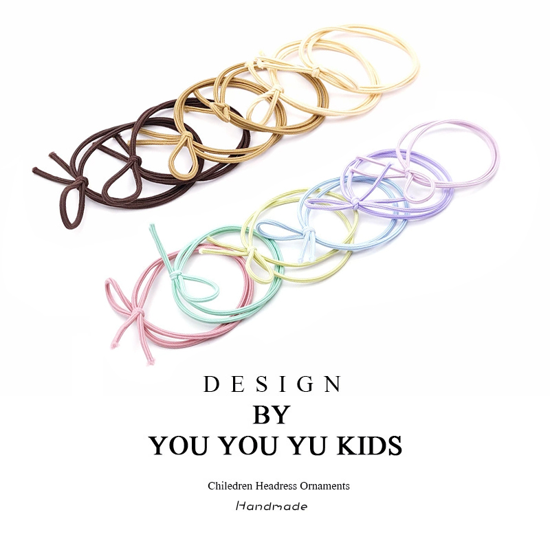 头绳基础绑高马尾高弹力橡皮筋女扎头发绳头饰耐用不伤发简约发圈