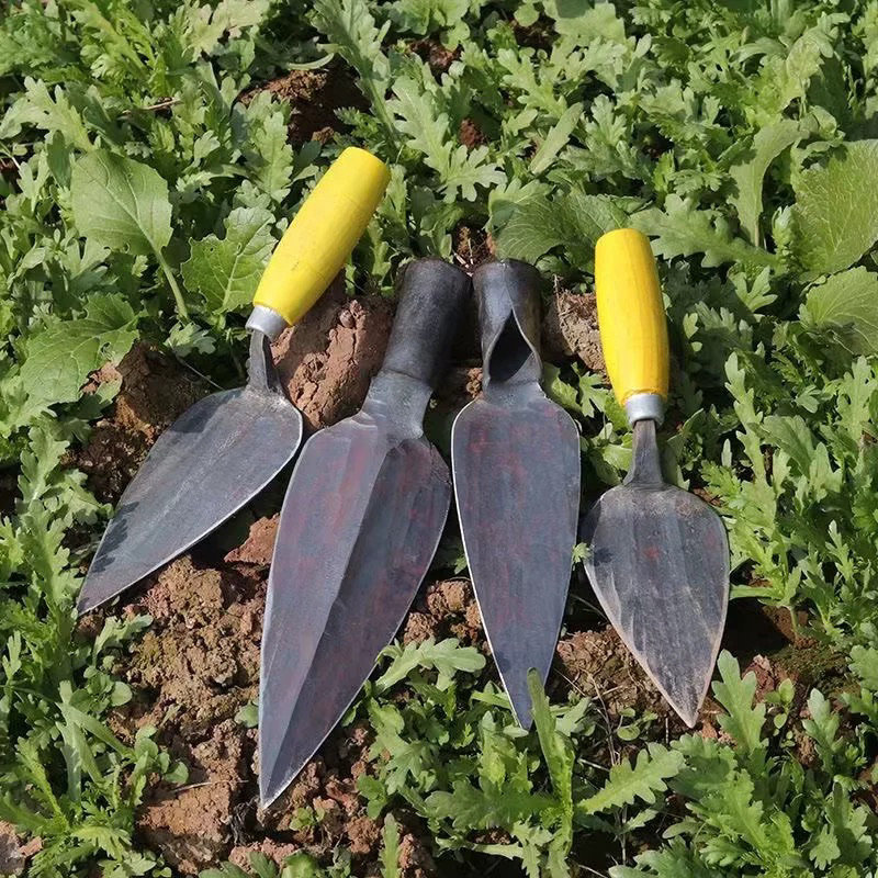 栽苗尖头铲子挖野菜锻打小铲子