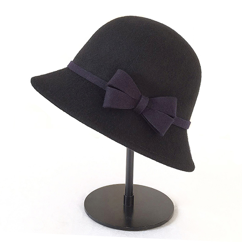 帽子日系圆顶小檐优雅蝴蝶结
