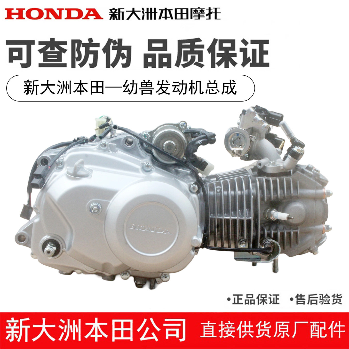 新大洲本田SDH110-26幼兽CC110发动机总成原装正品打钢印号码预定