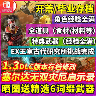 NS switch 塞尔达传说无双修改灾厄启示录存档武器宝石材料卢比