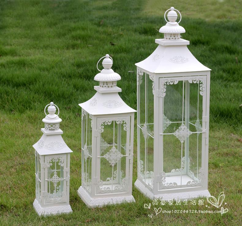 中式风户外庭院落地手提灯蜡烛台