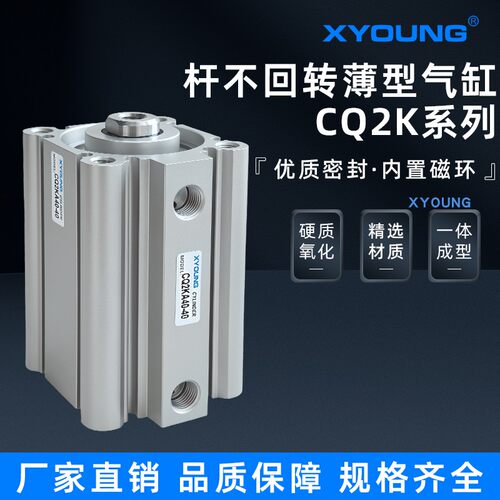 XYOUNG杆不回转薄型气缸CDQ2KB