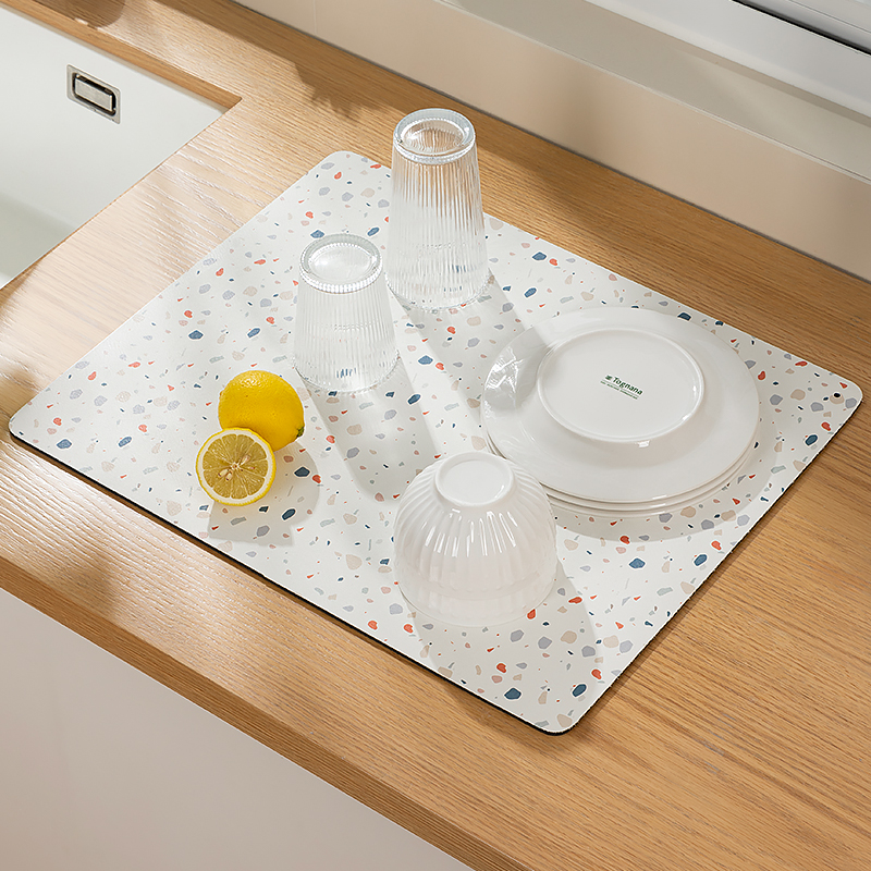 厨房沥水垫硅藻泥垫子隔热垫