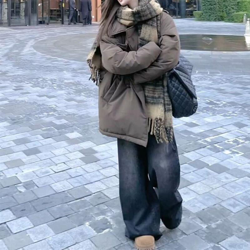 韩版潮流又酷又飒加厚棉服女2026秋冬新款时尚保暖显瘦休闲厚外套