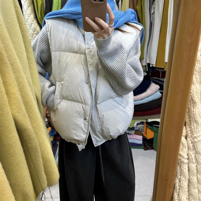 韩版百搭立领棉服马甲女款2026年冬季新款宽松休闲保暖马夹上衣潮