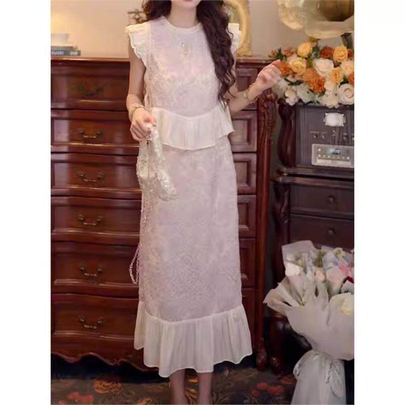 法式绝美套装裙女夏季2025新款超火独特漂亮巨好看的两件套裙子女