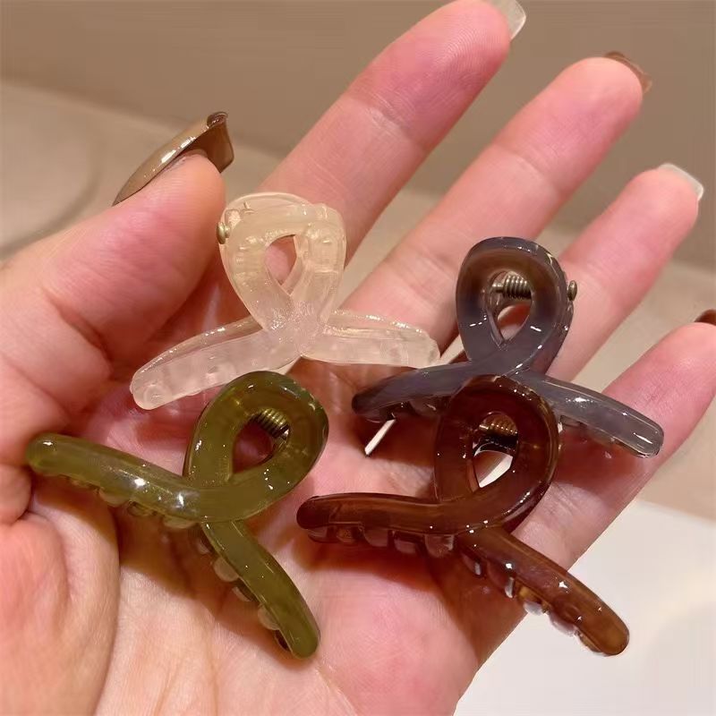 果冻色小抓夹刘海侧边夹韩版百搭
