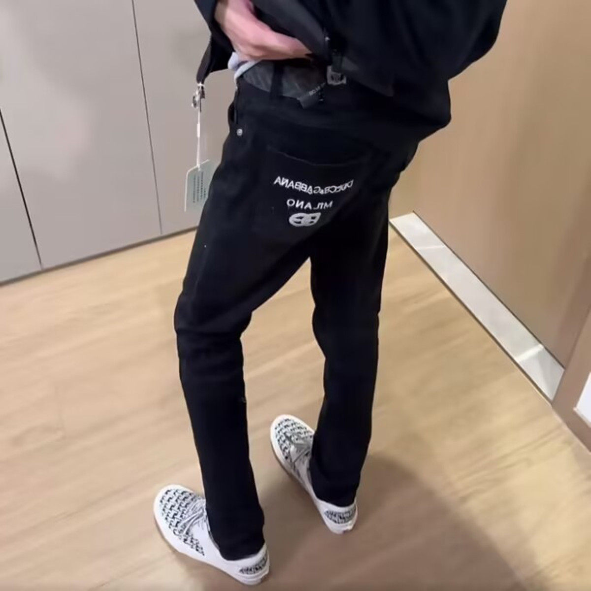 秋冬季欧美潮牌刺绣牛仔裤男网红同款直筒休闲百搭小脚学生长裤子