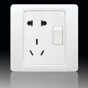 西蒙开关插座50系列50G工程五孔加开关G51086B五孔插座带开关面板