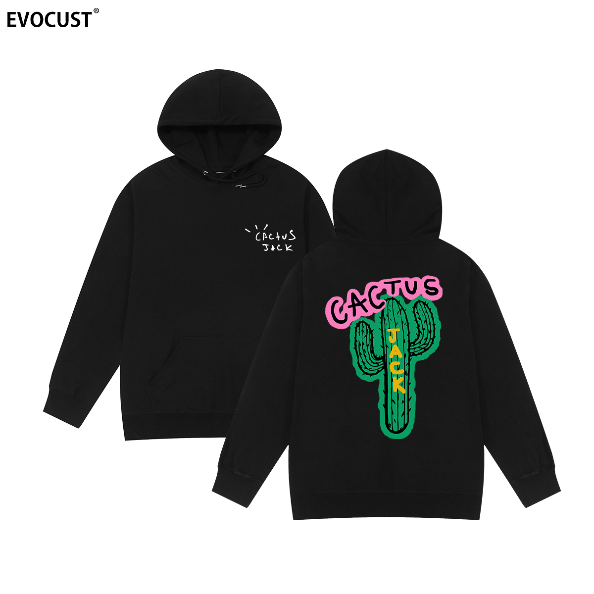 Jack cactus Travis Scott嘻哈仙人掌hip hop饶舌男女连帽卫衣