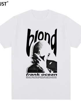 Frank Ocean弗兰克奥申短袖T恤Blonde嘻哈潮牌Music男女美式说唱