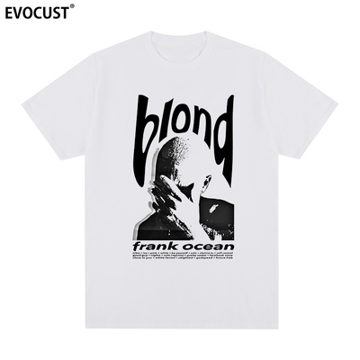 Frank Ocean弗兰克奥申短袖T恤Blonde嘻哈潮牌Music男女美式说唱