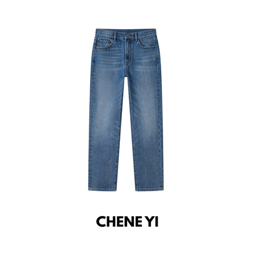 CHENE YI日本冈山KUROKI黑木11oz薄款赤耳丹宁九分直筒牛仔裤女