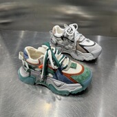 东大门老爹鞋 子男 透气增高男鞋 男潮流百搭休闲运动鞋 2023春夏新款