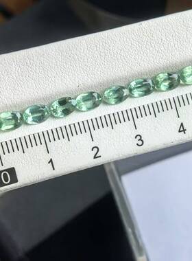天然绿蓝晶石A23-2 稀有宝石标本 GIC国检宝石鉴定师标本