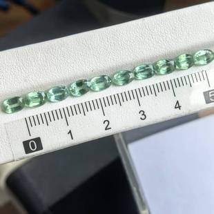 天然绿蓝晶石A23-2 稀有宝石标本 GIC国检宝石鉴定师标本