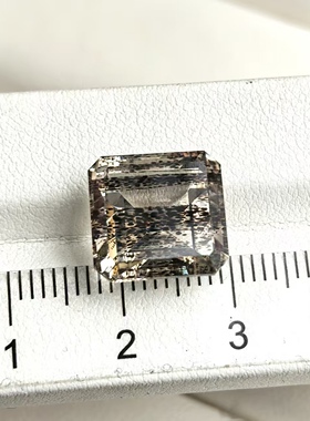 小众藏品 7.54ct高精切彩虹方柱石 色彩丰富 美轮美奂 无棉裂
